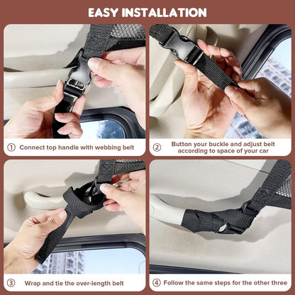 Car Ceiling Cargo Net Pocket for Long Road Trips!