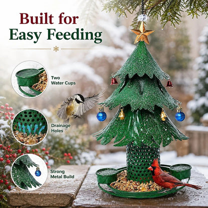 ✨HOT SALE 50% OFF-Christmas Tree Bird Feeder 🎄 Festive Backyard Holiday Decor