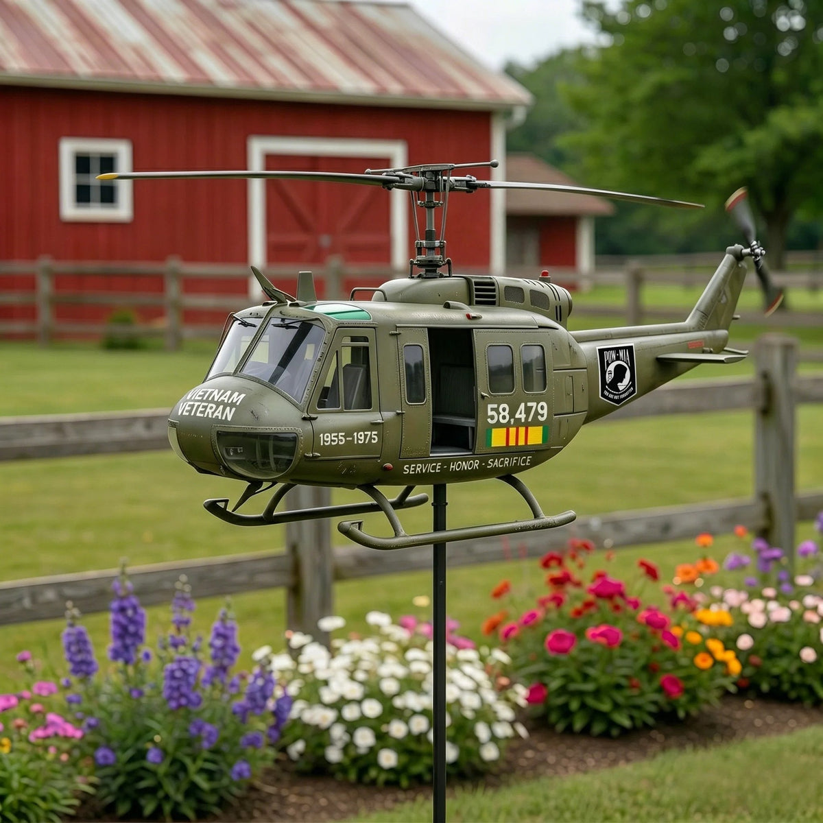 🏆Last Day Promo: 49% Off 🎖️-Vietnam Veteran Uh-1 Helicopter Wind Spinner- ✈️Buy 2 Free Shipping Today!