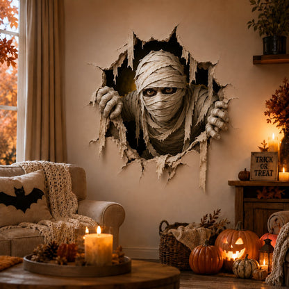 🔥Halloween Break-In 3D Wall Decals