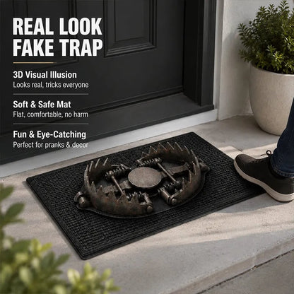 😂 Gotcha! 3D Bear Trap Illusion Doormat – Funny Prank Entry Mat