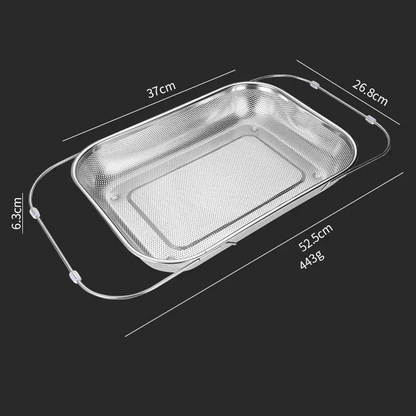 🍽️ 49% OFF NOW! 🧺 Stainless Steel Telescopic Drainer Basket