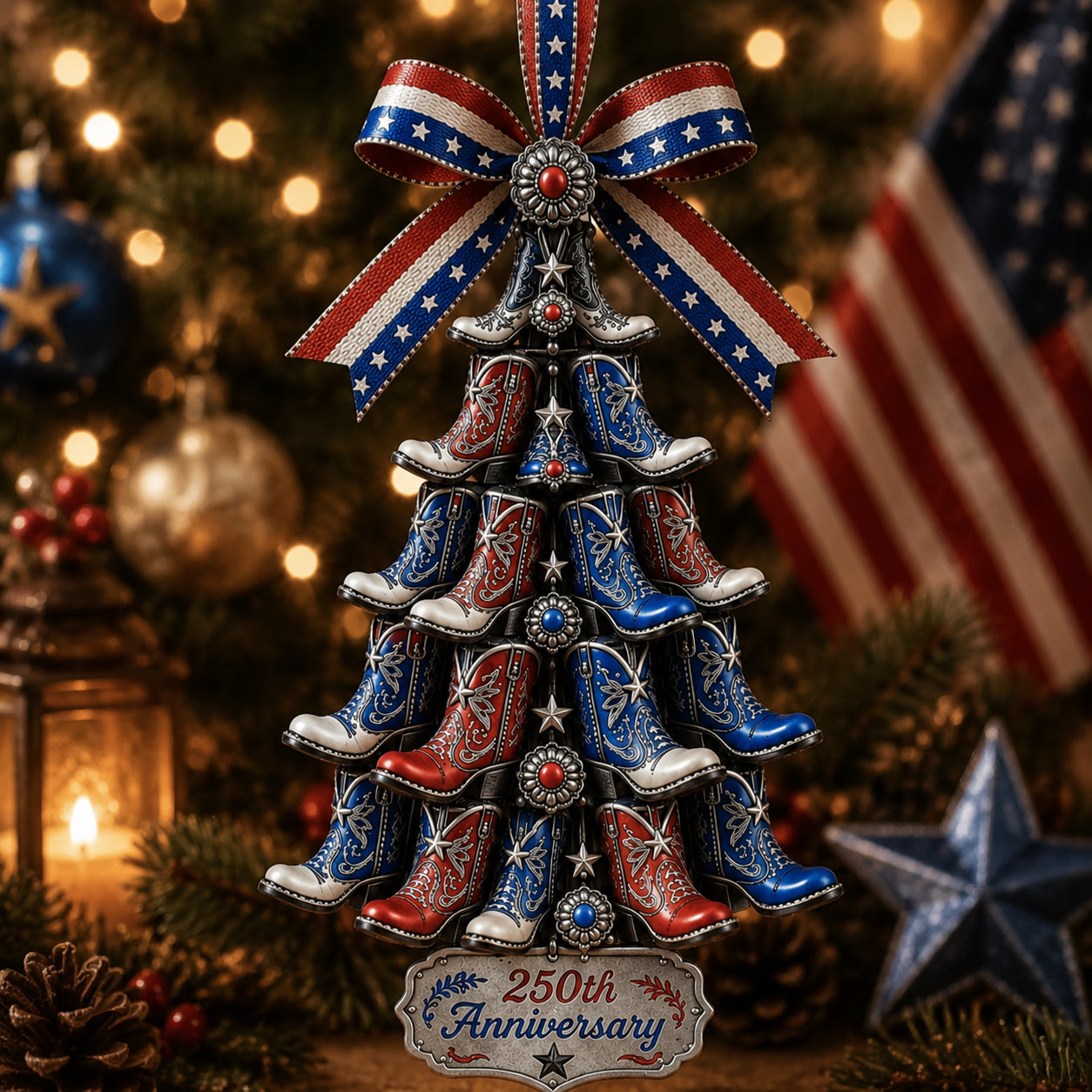 🔥LIMITED TIME 49% OFF!🔥🎄 US 250th Anniversary Christmas Ornament