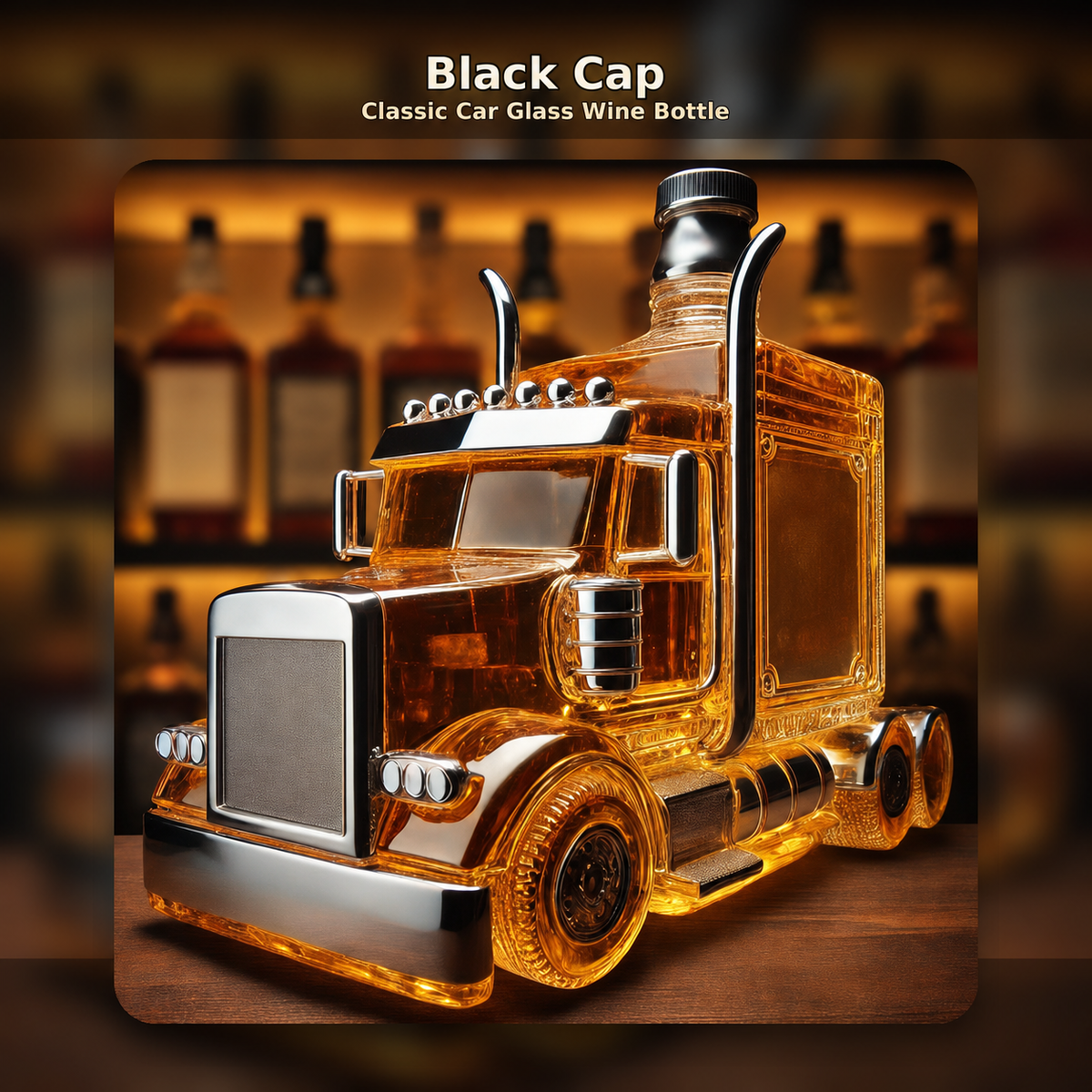 🔥 Last Day 49% OFF – Classic Truck Glass Decanter | Vintage Bar Decor Gift