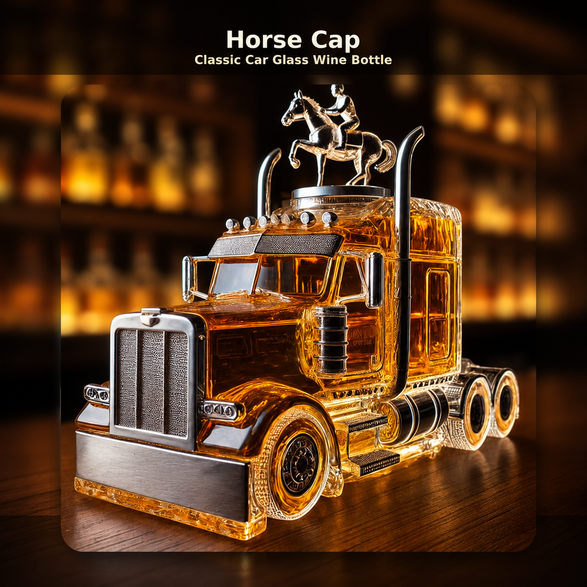 🔥 Last Day 49% OFF – Classic Truck Glass Decanter | Vintage Bar Decor Gift