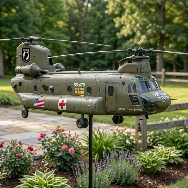 🎖️Vietnam Veteran UH-1 Helicopter Wind Spinner- ✈️Buy 2 Free Shipping Today!