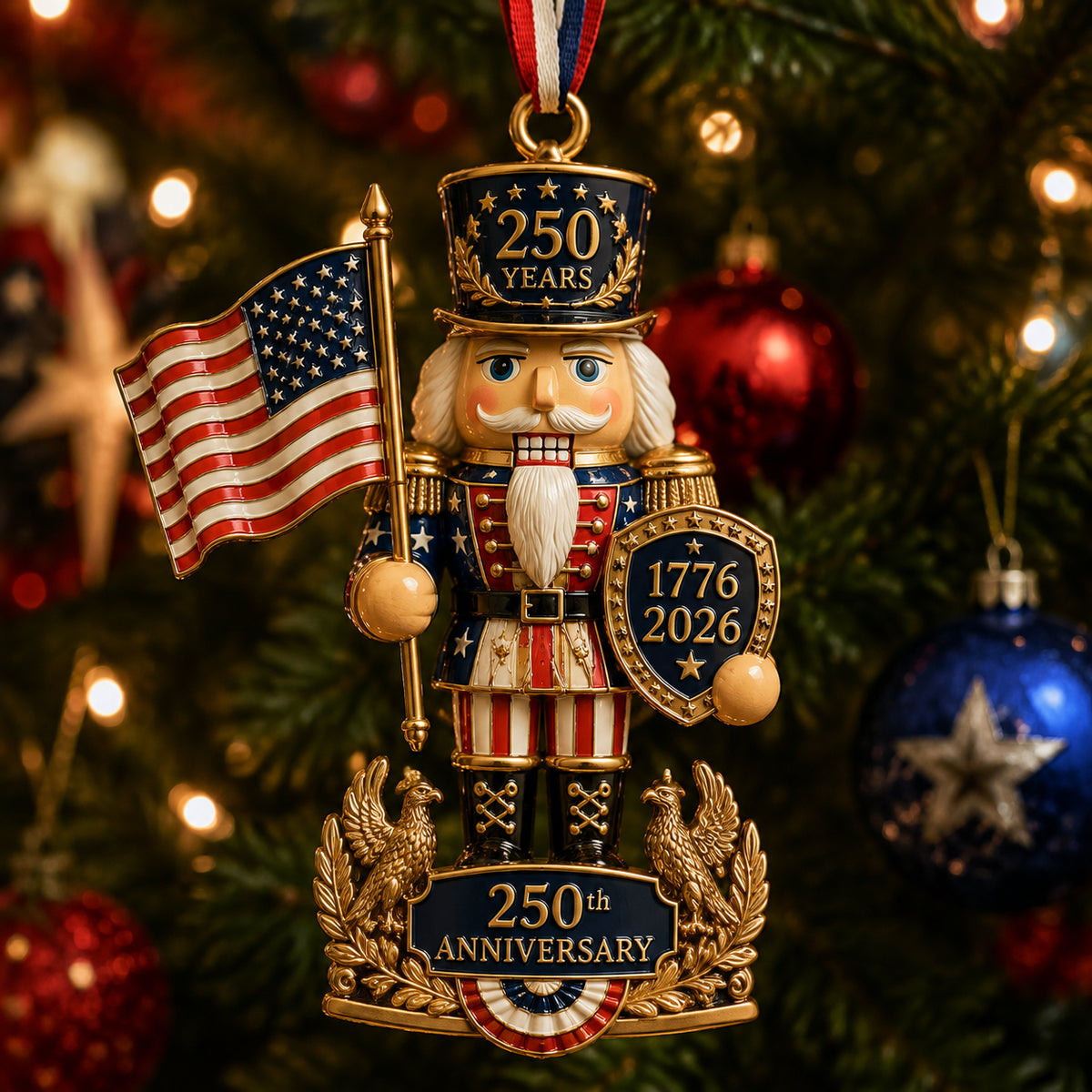 🔥Nutcracker-themed Christmas tree ornament