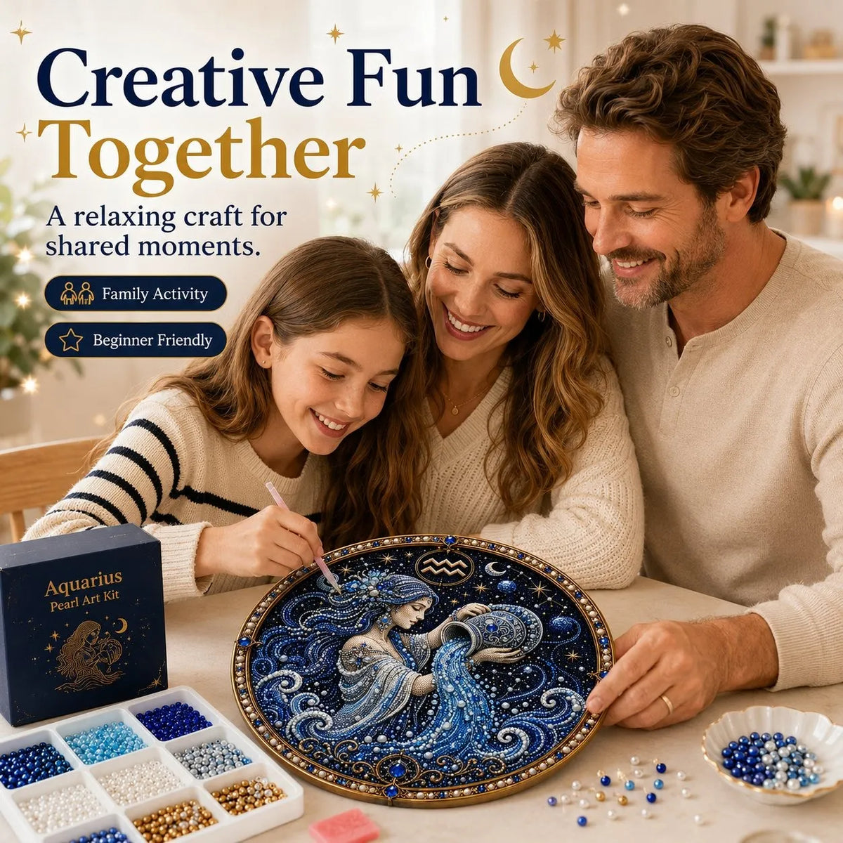 ♈💎Premium 3D Pearl 12 Zodiac Signs Art Kit 🌙