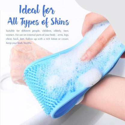 🛁Limited-Time 50% OFF💦Silicone Bath Brush Double-Sided Exfoliating Back Scrubber