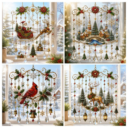 🎄 Limited-Time 49% OFF – Christmas Wind Chime with Crystal Drops🔔