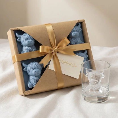 🐮 Mini Highland Cow Ice Cube Mold – Cute 3D Ice for Drinks, Parties & Gifts– UK Ready!