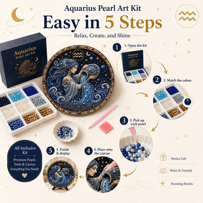 ♈💎Premium 3D Pearl 12 Zodiac Signs Art Kit 🌙