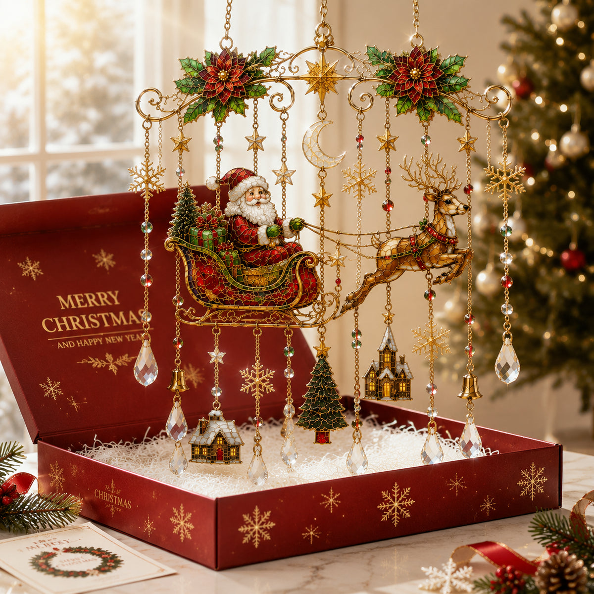 ⏰LIMITED TIME 49% OFF!🔥🔥Last 30pcs🔥 -High-quality handmade Christmas window decorations