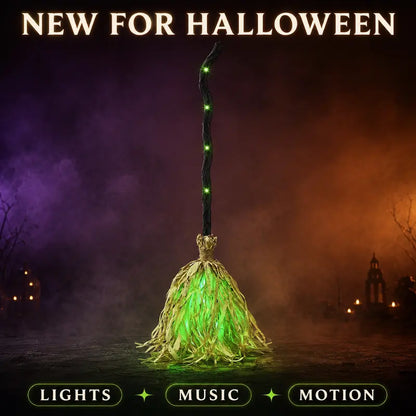 👻 Spooky Sounds & Dancing Magic Witch Broom 🧹✨🎃