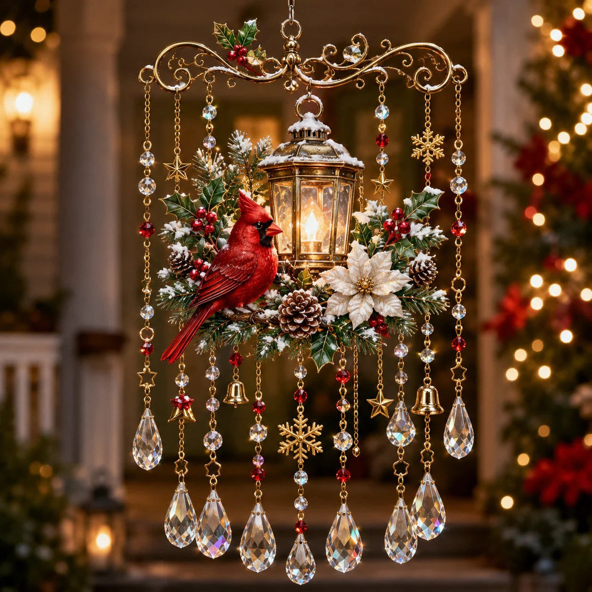 🎄 Limited-Time 49% OFF – Christmas Wind Chime with Crystal Drops🔔