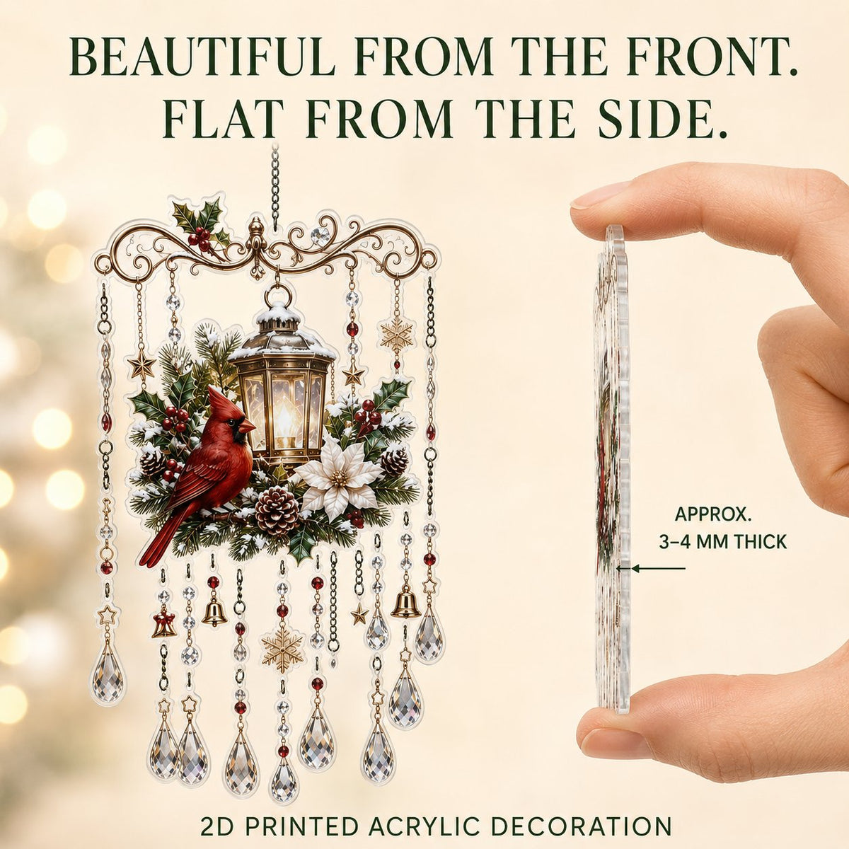 🎄 Limited-Time 49% OFF – Christmas Wind Chime with Crystal Drops🔔