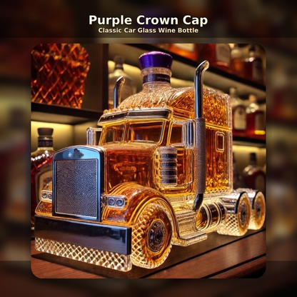 🔥 Last Day 49% OFF – Classic Truck Glass Decanter | Vintage Bar Decor Gift