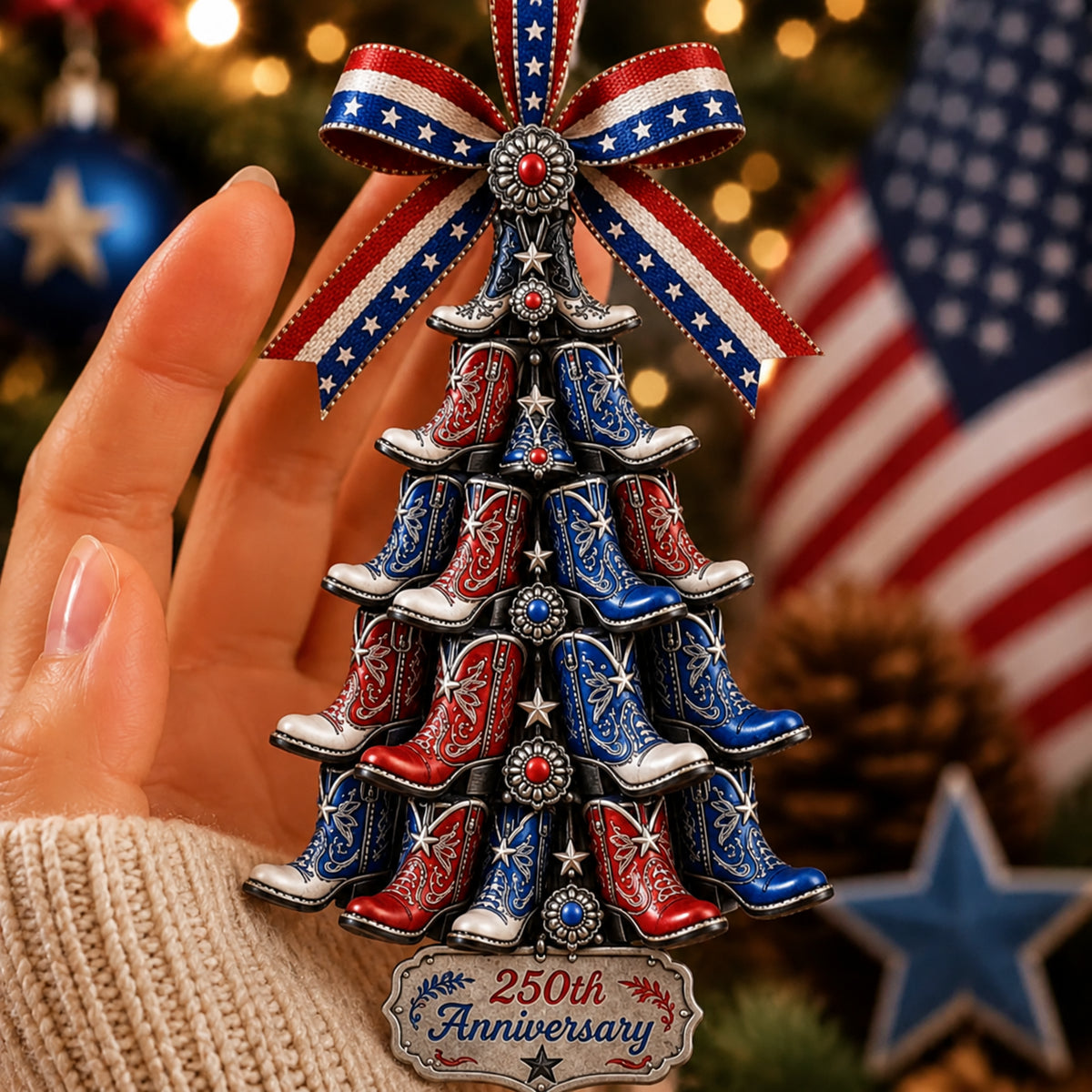 🔥LIMITED TIME 49% OFF!🔥🎄 US 250th Anniversary Christmas Ornament