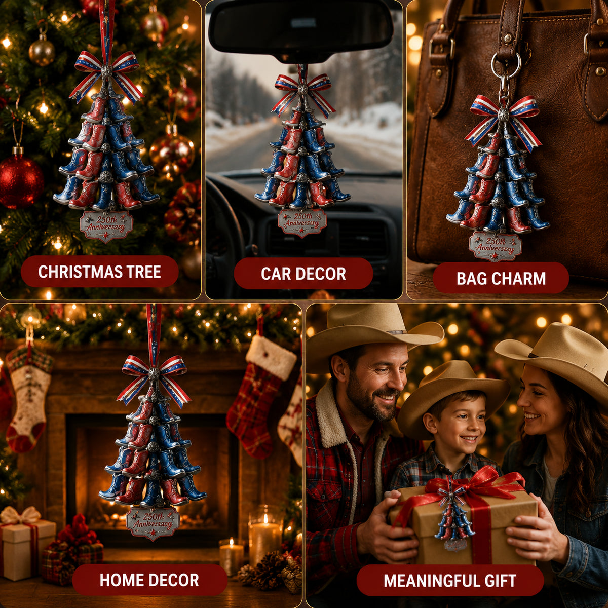 🔥LIMITED TIME 49% OFF!🔥🎄 US 250th Anniversary Christmas Ornament