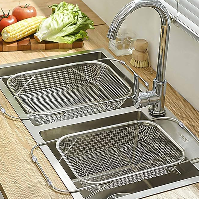 🍽️ 49% OFF NOW! 🧺 Stainless Steel Telescopic Drainer Basket