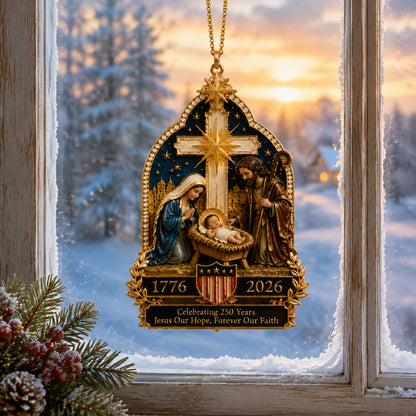 🔥Nativity scene Christmas tree ornament