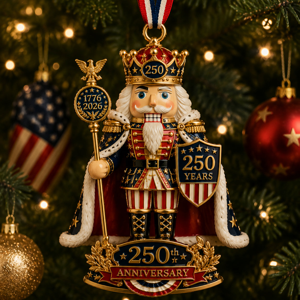 🔥Nutcracker-themed Christmas tree ornament