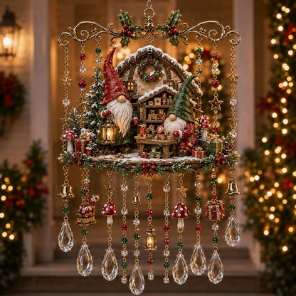 🎄 Limited-Time 49% OFF – Christmas Wind Chime with Crystal Drops🔔