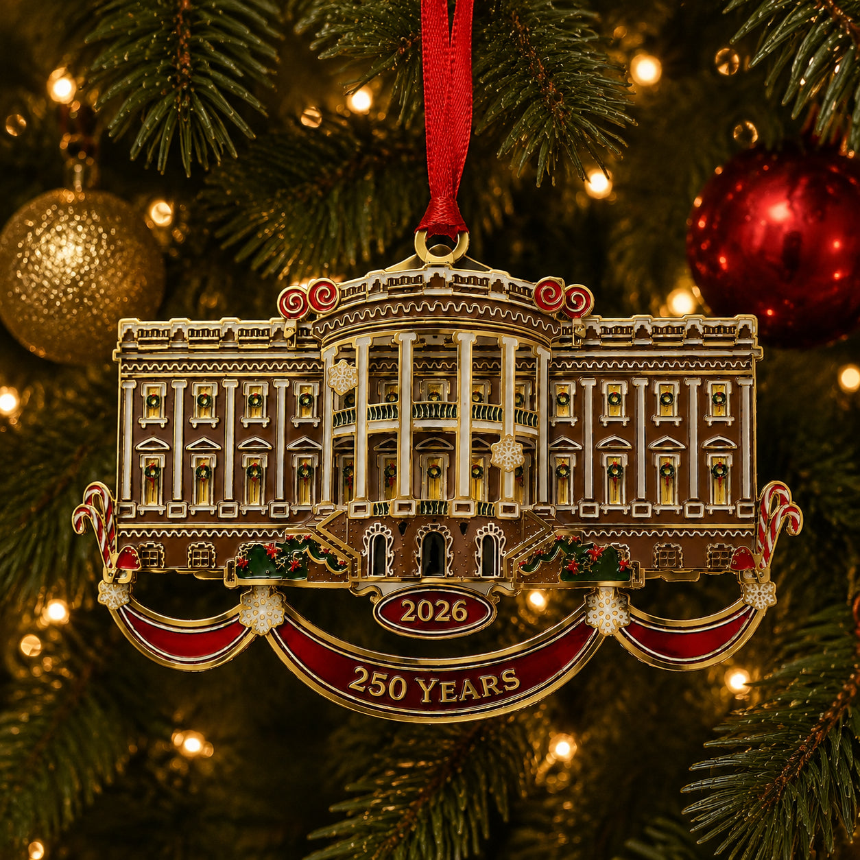 🔥White House Christmas tree ornaments