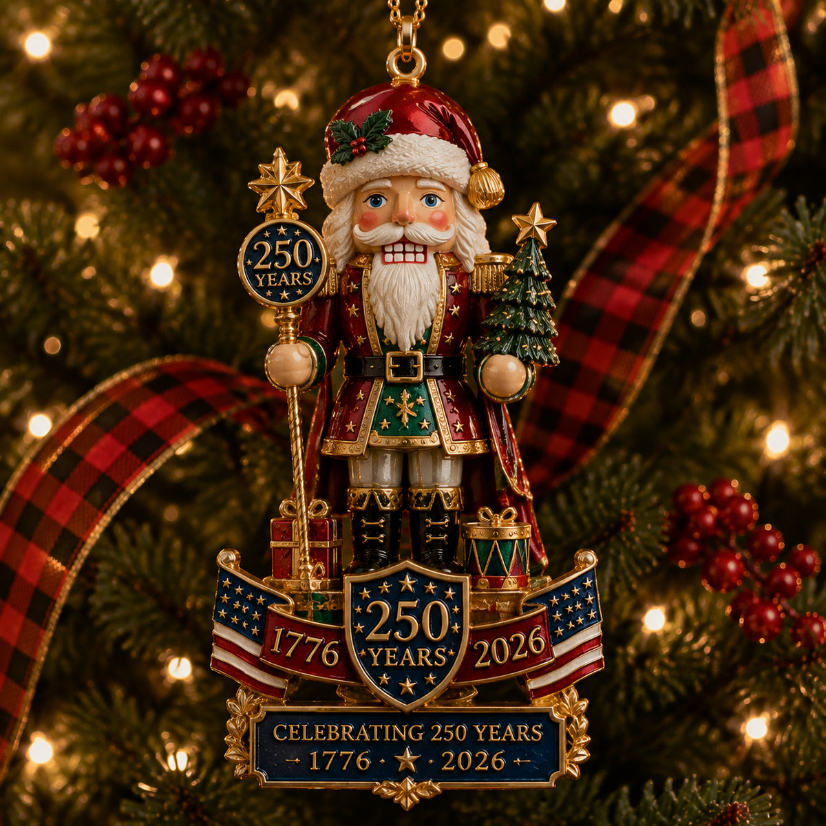 🔥Nutcracker-themed Christmas tree ornament