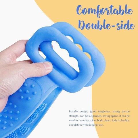 🛁Limited-Time 50% OFF💦Silicone Bath Brush Double-Sided Exfoliating Back Scrubber
