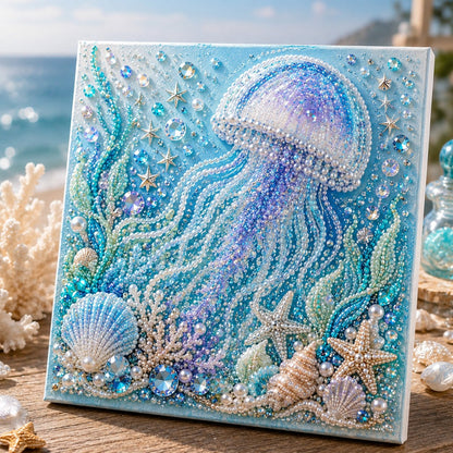 🔥 Last Day 49% OFF - 🌊✨ Ocean Theme Pearl Art DIY Kit – Relaxing DIY Craft to Create Stunning Coastal Artwork (📦Buy 2 Free Shipping)