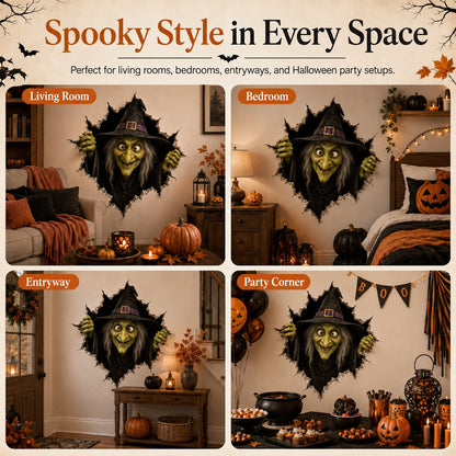 🔥Halloween Break-In 3D Wall Decals