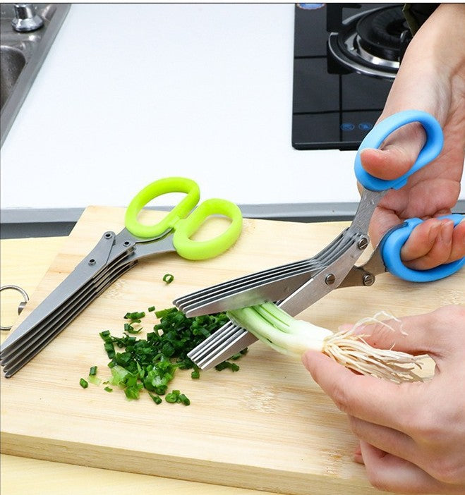 5-Blade Stainless Steel Herb & Kitchen Scissors🔥BUY 1 GET 1 FREE🎁
