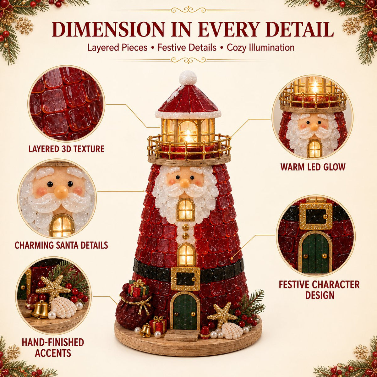 🎄DIY Lighted Christmas Character Sea Glass-Style Lighthouse Kit Collection  💕