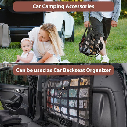 Car Ceiling Cargo Net Pocket for Long Road Trips!