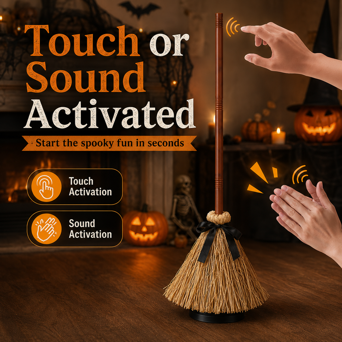 🧙‍♀️PotterBroom Floating Enchanted Broom