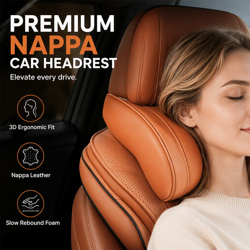🚗💤 Relieve Driving Fatigue! Universal Memory Foam Car Headrest Neck Pillow